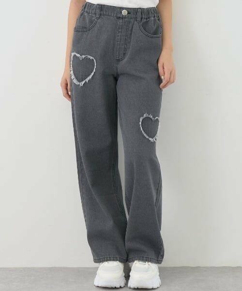 Lovetoxic / ラブトキシック その他パンツ | 【7days】総ゴムワイドパンツ（黒）