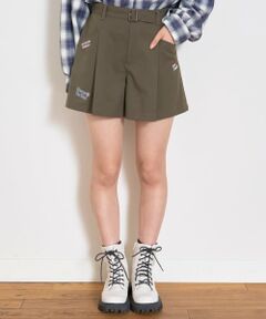 Lovetoxic / ラブトキシック ショート・ハーフ・半端丈パンツ | 【7days】ベルトつきキュロットパンツ