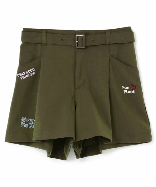 Lovetoxic / ラブトキシック ショート・ハーフ・半端丈パンツ | 【7days】ベルトつきキュロットパンツ | 詳細3