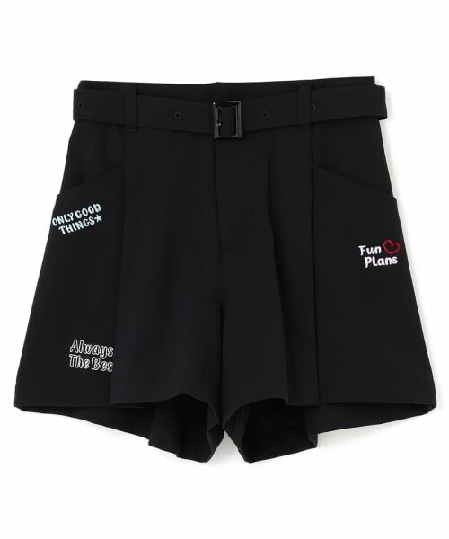 Lovetoxic / ラブトキシック ショート・ハーフ・半端丈パンツ | 【7days】ベルトつきキュロットパンツ | 詳細4