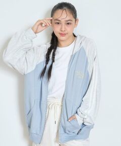 Lovetoxic / ラブトキシック パーカー | 【7days】袖配色ルーズジップパーカ