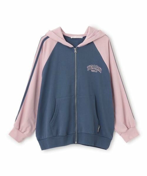 Lovetoxic / ラブトキシック パーカー | 【7days】袖配色ルーズジップパーカ | 詳細5