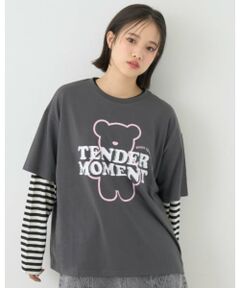 Lovetoxic / ラブトキシック Tシャツ | 【7days】【吸水速乾／さらさら】ルーズ半袖T+ロンTセット