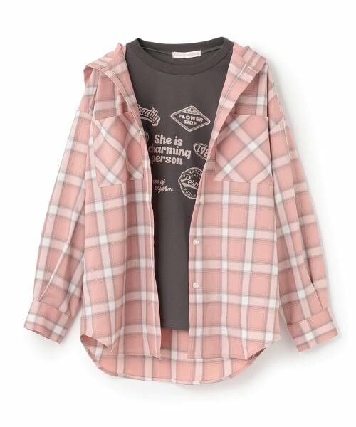 Lovetoxic / ラブトキシック パーカー | 【7days】【吸水速乾】チェックシャツパーカー+速乾ロンTセット | 詳細15