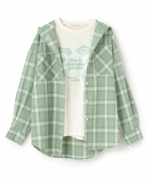 Lovetoxic / ラブトキシック パーカー | 【7days】【吸水速乾】チェックシャツパーカー+速乾ロンTセット | 詳細16