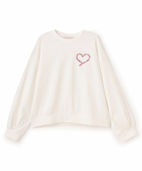 Lovetoxic / ラブトキシック スウェット | 【7days】ロゴハートトレーナー（オフ ホワイト）