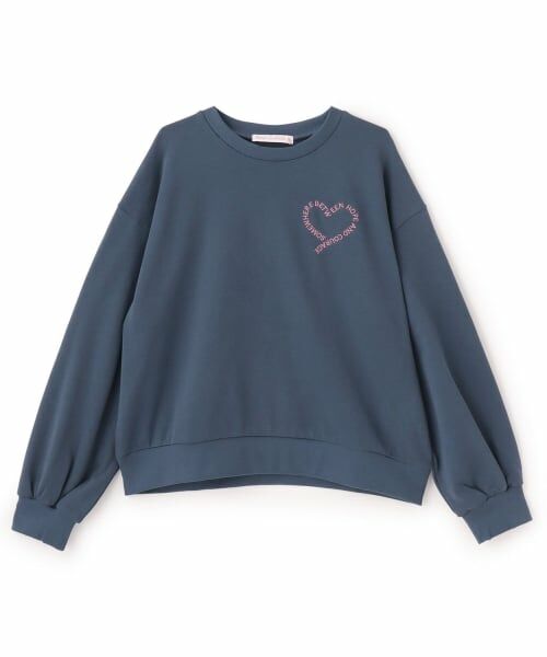 Lovetoxic / ラブトキシック スウェット | 【7days】ロゴハートトレーナー（インク ブルー）