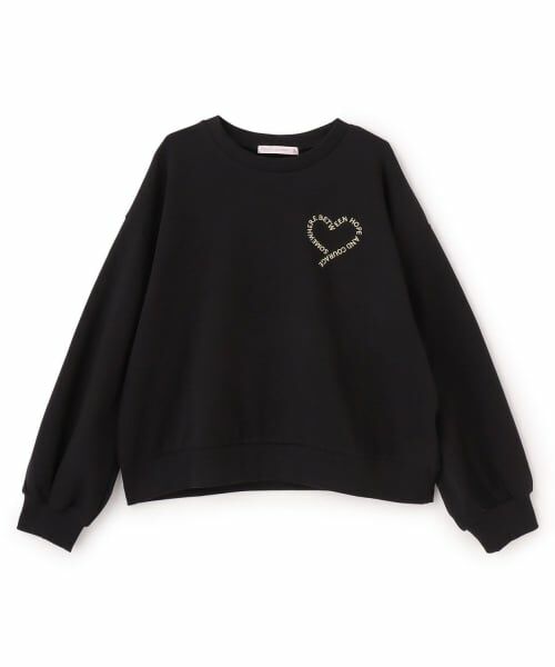 Lovetoxic / ラブトキシック スウェット | 【7days】ロゴハートトレーナー（黒）