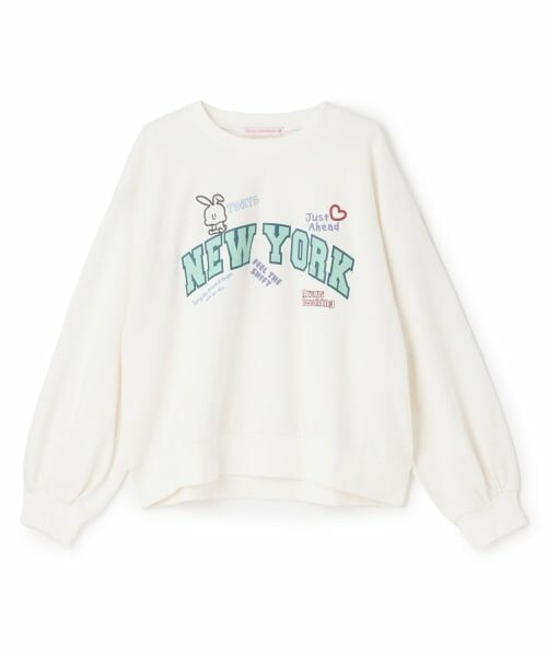Lovetoxic / ラブトキシック スウェット | 【７days】カレッジモチーフトレーナー（オフ ホワイト）