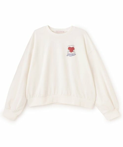 Lovetoxic / ラブトキシック スウェット | 【7days】クマハートトレーナー（オフ ホワイト）