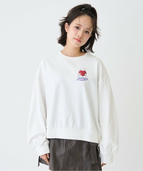 Lovetoxic / ラブトキシック スウェット | 【7days】クマハートトレーナー | 詳細1