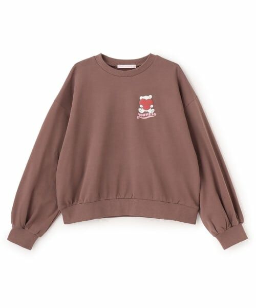 Lovetoxic / ラブトキシック スウェット | 【7days】クマハートトレーナー（茶）