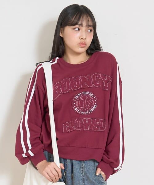 Lovetoxic / ラブトキシック スウェット | 【7days】袖ライントレーナー | 詳細3