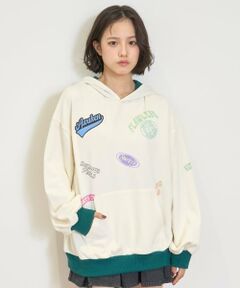 Lovetoxic / ラブトキシック パーカー | 【7days】配色パーカー