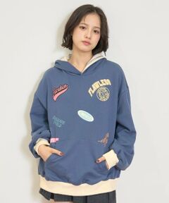 Lovetoxic / ラブトキシック パーカー | 【7days】配色パーカー