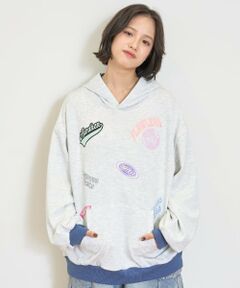 Lovetoxic / ラブトキシック パーカー | 【7days】配色パーカー