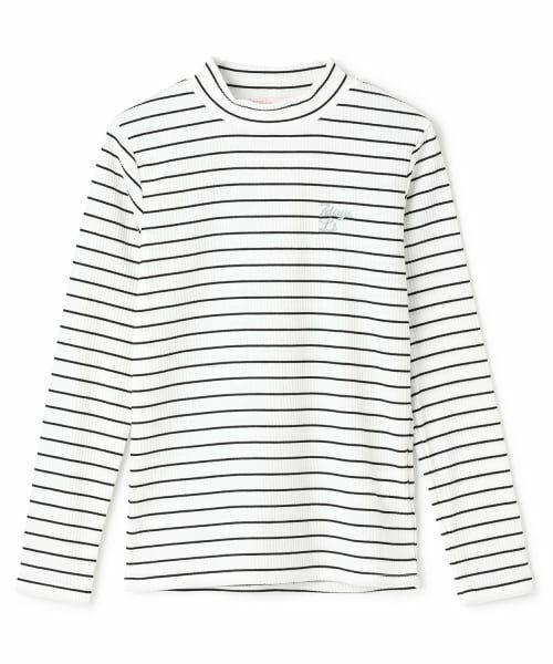 Lovetoxic / ラブトキシック Tシャツ | 【7ｄａｙｓ】ハイネックテレコTシャツ（オフ ホワイト）