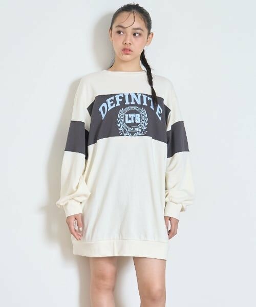 Lovetoxic / ラブトキシック ミニ丈・ひざ丈ワンピース | 【7days】切替ワンピース（アイボリー）