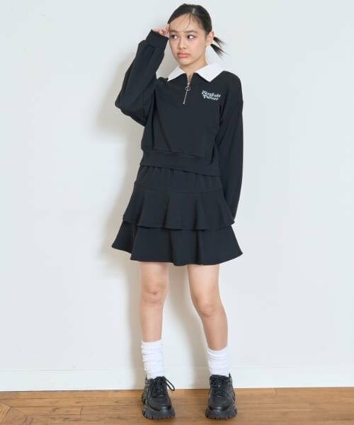 Lovetoxic / ラブトキシック スウェット | 【7days】ポロ衿ハーフジップセットアップ | 詳細3