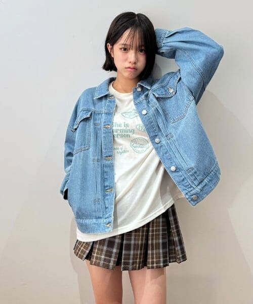 Lovetoxic / ラブトキシック ブルゾン | 【7days】Gジャン（サックス）