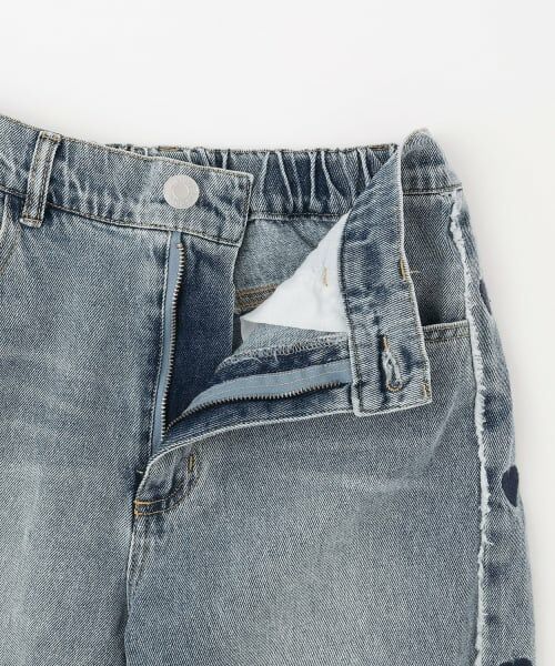 Lovetoxic / ラブトキシック その他パンツ | 【7days】脇ハート刺しゅうワイドパンツ | 詳細8