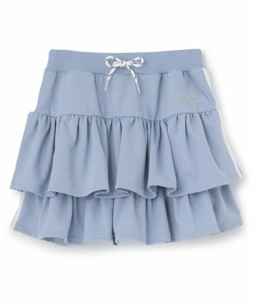 Lovetoxic / ラブトキシック ショート・ハーフ・半端丈パンツ | 【7days】ラインフリルスカパン（サックス）