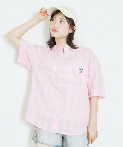 Lovetoxic / ラブトキシック シャツ・ブラウス | 【7days】チェックビック半袖シャツ | 詳細1