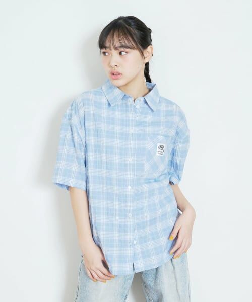 Lovetoxic / ラブトキシック シャツ・ブラウス | 【7days】チェックビック半袖シャツ | 詳細4