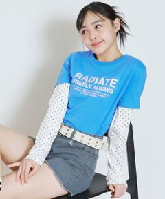 【7days】レイヤード風長袖Tシャツ