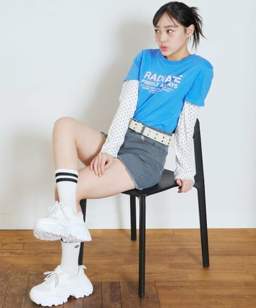 Lovetoxic / ラブトキシック Tシャツ | 【7days】レイヤード風長袖Tシャツ | 詳細1