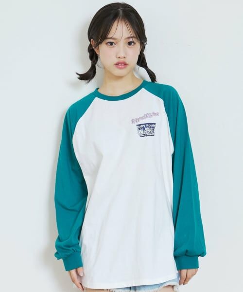 Lovetoxic / ラブトキシック Tシャツ | 【7days】ラグランチュニックTシャツT | 詳細1