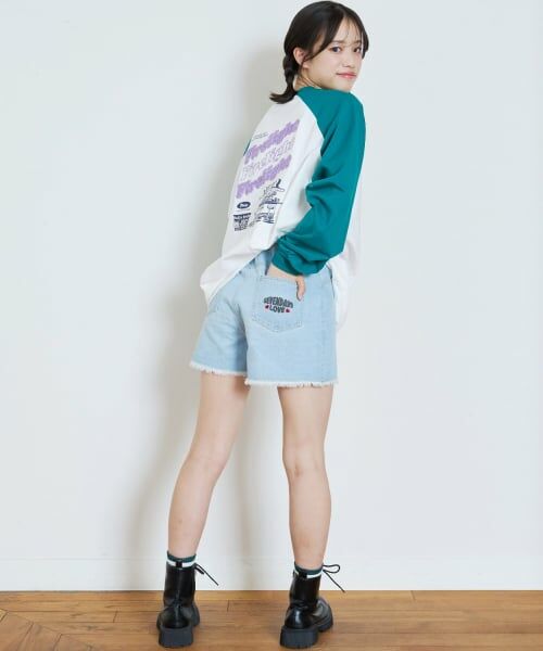 Lovetoxic / ラブトキシック Tシャツ | 【7days】ラグランチュニックTシャツT | 詳細3