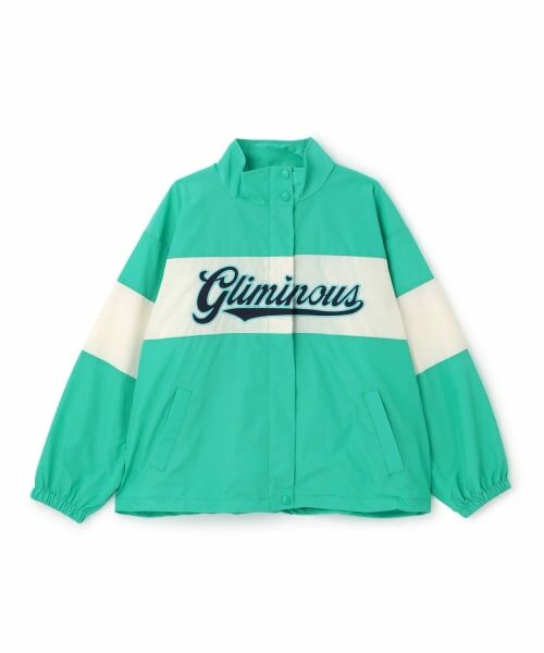 Lovetoxic / ラブトキシック ブルゾン | 【7days】切替ロゴウインドブレーカー（エメラルド グリーン）