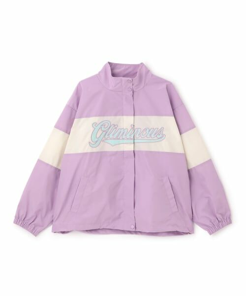 Lovetoxic / ラブトキシック ブルゾン | 【7days】切替ロゴウインドブレーカー（ラベンダー）