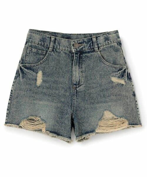 Lovetoxic / ラブトキシック ショート・ハーフ・半端丈パンツ | 【LTXC】ダメージデニムショートパンツ | 詳細10
