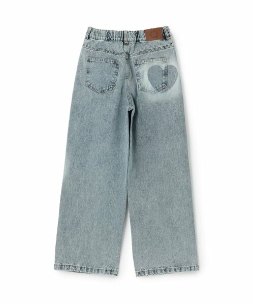 Lovetoxic / ラブトキシック その他パンツ | 【LTXC】モチーフスプレーデニムワイドパンツ | 詳細1