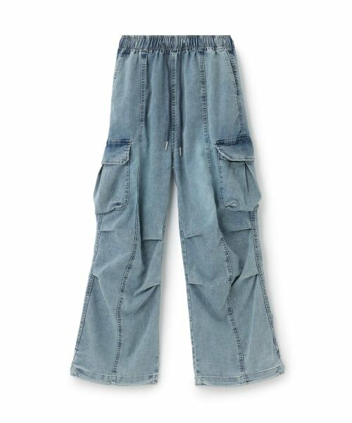 Lovetoxic / ラブトキシック その他パンツ | 【LTXC/速乾/ストレッチ】デニムカーゴパンツ（ブルー）
