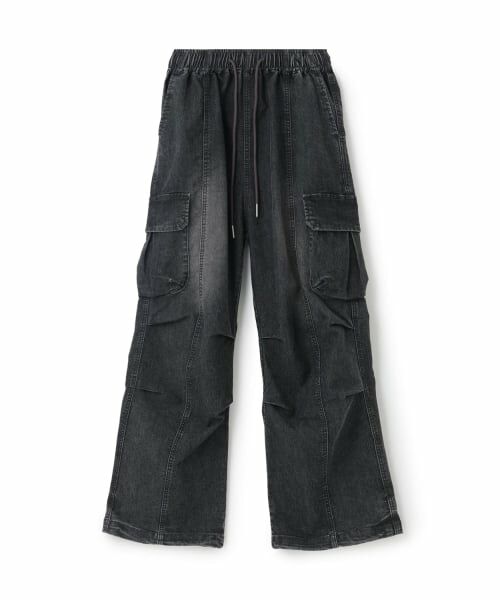 Lovetoxic / ラブトキシック その他パンツ | 【LTXC/速乾/ストレッチ】デニムカーゴパンツ（グレー）