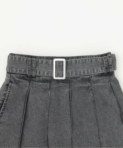 Lovetoxic / ラブトキシック ショート・ハーフ・半端丈パンツ | 【LTXC】ベルトつきデニムプリーツスカート | 詳細2