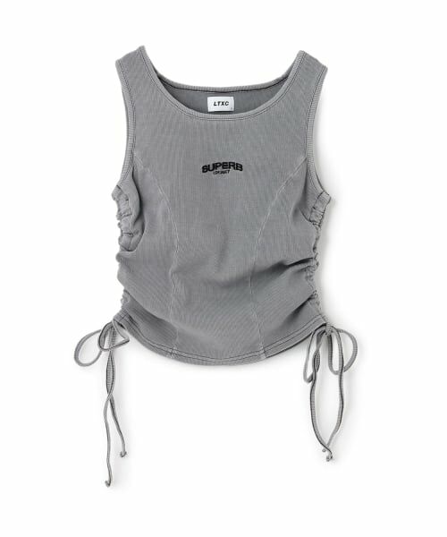 Lovetoxic / ラブトキシック キャミソール・チューブトップ | 【LTXC/抗菌防臭】カップつきピグメントトタンク(グレー)