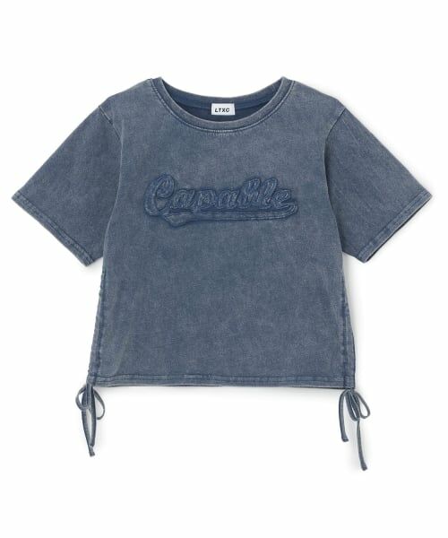 Lovetoxic / ラブトキシック Tシャツ | 【LTXC/綿100%】ピグメントドロスト半袖T(ブルー)