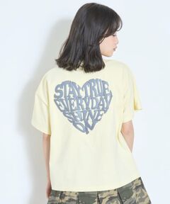 Lovetoxic / ラブトキシック Tシャツ | 【GOODPRICE】【LTXC/綿100%】発泡バックハートロゴ半袖T