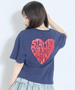 Lovetoxic / ラブトキシック Tシャツ | 【GOODPRICE】【LTXC/綿100%】発泡バックハートロゴ半袖T