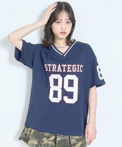 Lovetoxic / ラブトキシック Tシャツ | 【LTXC/綿100%】ナンバーアップリケ半袖T