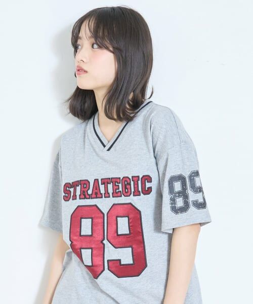 Lovetoxic / ラブトキシック Tシャツ | 【LTXC/綿100%】ナンバーアップリケ半袖T | 詳細2