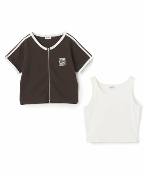 Lovetoxic / ラブトキシック Tシャツ | 【LTXC/抗菌防臭】タンクつきラインジップ半袖 | 詳細2