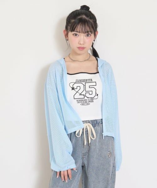 Lovetoxic / ラブトキシック パーカー | 【LTXC/抗菌防臭】キャミつきメッシュパーカー | 詳細3