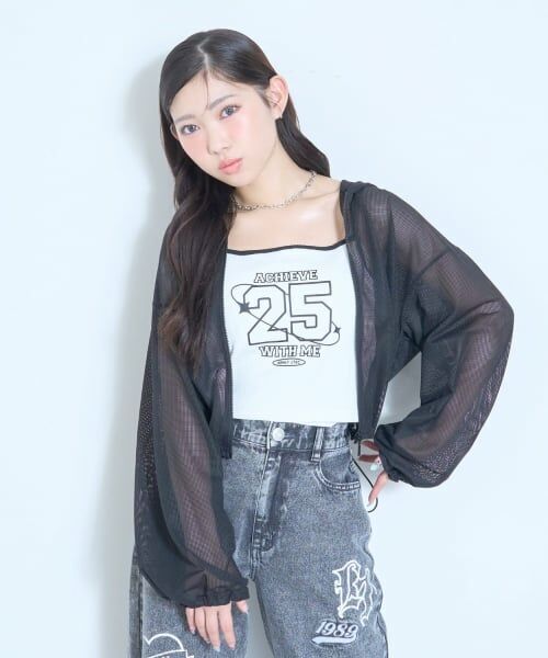 Lovetoxic / ラブトキシック パーカー | 【LTXC/抗菌防臭】キャミつきメッシュパーカー | 詳細5