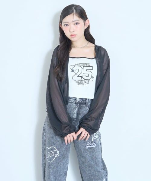 Lovetoxic / ラブトキシック パーカー | 【LTXC/抗菌防臭】キャミつきメッシュパーカー | 詳細6