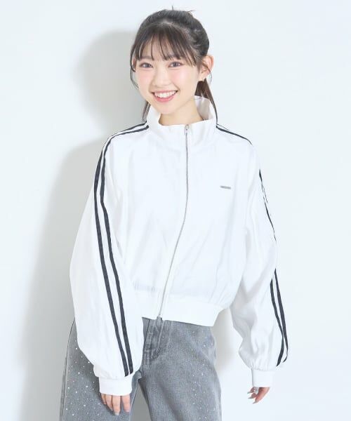 Lovetoxic / ラブトキシック ブルゾン | 【LTXC/UV/防花粉】シア‐ラインブルゾン（オフ ホワイト）